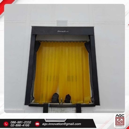 รับติดตั้งม่านซีลโครงผ้าใบสำหรับช่องโหลดสินค้า (Dock Shelter)